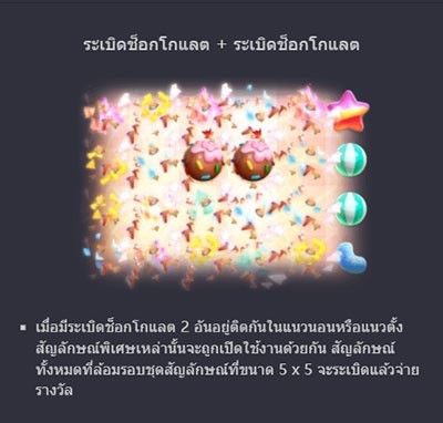 ฟีเจอร์ candy burst 4