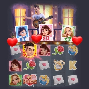 ฟีเจอร์พิเศษเกม Reel Love